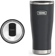 THERMOS ICON Series Stainless Steel Cold Tumbler with Slide Lock, 24 Ounce, Granite
