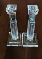 Sale!!!!Waterford Crystal “Metropolitan” Candlesticks (2) New in Box