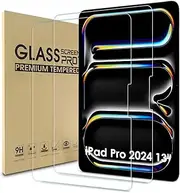 WD&CD [2 Pack] Screen Protector Compatible with iPad Pro 2024 13'' Tempered Glass, [HD Clarity] [9 Hardness] Tempered Glass Replacement for iPad Pro 2024, 13''