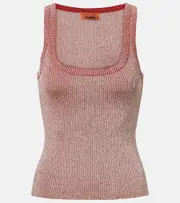 [Missoni] Missoni Lamé tank top UK 12 pink