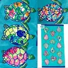 Cynthia Rowley Sea Turtle Beach Towel Hawaiian Tropical Floral Pool Turquoise