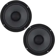 Hoement 2pcs Car Audio Speakers Car Audio Speakers for Powered Stereo Coaxial Replacement Auto Double Rubber Black