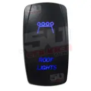 Blue Roof Light Rocker Switch - 50 Caliber Racing UTV, ATV, Car, Truck, Boat