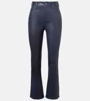 [Frame] Frame Reboot Crop leather bootcut pants 28 blue