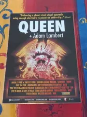 QUEEN - Australia 2018 Tour - ADAM LAMBERT - Laminated Promotional Tour Poster