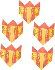 CORHAD 5pcs Smooth Yellow Sacrifice Paper for Blessing Ancestors Ritual Supplies Lightweight Ghost Money for Worship and Remembrance for Cultural Traditions