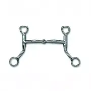 Myler Bits Myler SS 5 HBT Shank Sweet Iron Snaffle 3/8