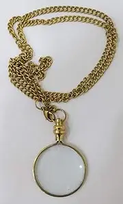 [THOR INSTRUMENTS] Brass Magnifier Locket Zoom Necklace Style Magnifying Glass Gift Item Rustic Vintage Home Decor Gifts