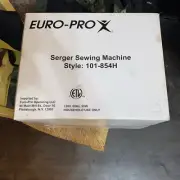 Brand New Old Stock In Org Box EURO PRO OVERLOCK SERGER MACHINE Model 101-854H