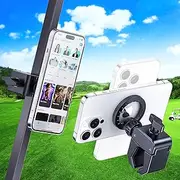 ARMOLABX Magnetic Golf Cart Phone Holder Mount for MagSafe, Magnetic Phone Holder for Golf Cart Fits EZGO/Club Car/Yamaha Compatible with iPhone 16/15/14/13/12 Series