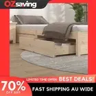 wooden bed drawers storage under bed 90x57x18 cm pine color 4994