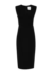 Roland Mouret Wool Midi Dress - Black - 16 (UK16 / XL) 16 (UK16 / XL)