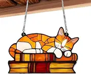 Sun Catcher Indoor Window - Cat Room Decor 20cm Cat Ornament - Beautiful Home Wall Decor Home Decor Wall Art for Living Room Bedroom