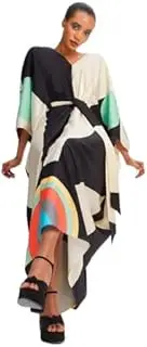 [Generic] Modern Soft Satin Silk Kaftan Indian Long Kaftan Dress,Maxi Belt Style Women's Printed Kaftan,Party Wear Dress,Night Wear Caftan.