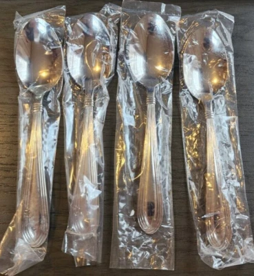 Lenox Key West TABLE SPOONS 18/8 Stainless Glossy Flatware Korea SET OF 4