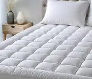 Casa Platino King Size Mattress Topper, Protector and Encasement with Zipper, Deep Pocket King Mattress Protector fits up to 20" Mattress, Leak-Proof