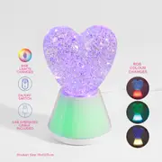 Heart Shaped Glitter Swirl Colour Change LED Light