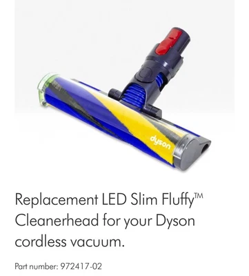 Dyson Laser Detect Slim Fluffy Cleaner Power Head Carbon Fibre V15 Gen5detect