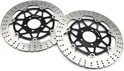 Motorcycle Front Rear Brake Disc Rotor Set For KA&WA&SA&KI ZXR250 ZZR250 EX 250 ZL400 ZRX400 ZR400 ZXR400 ZZR400 ZX400 ZX6R ZL600 KR-1S KR250 ZR250 C Fr&on&t Brake Disc Rotor