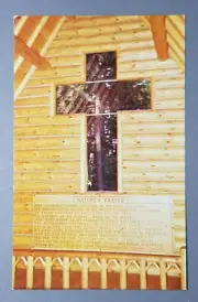View Showing Window and Legend-Chapel in the Pines-Grayling, Michigan Postcard