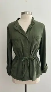 Sanctuary Army Green Light Weight Jacket sz Medium New NWT