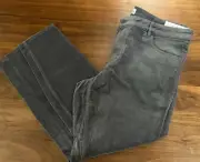 ANN TAYLOR LOFT CURVY SKINNY GRAY CORDS CORDUROY PANTS JEANS SIZE 32 14 NWT