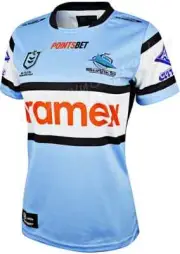 Cronulla Sharks 2024 NRL Ladies Home Jersey Sizes 8-24 BNWT