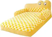 WeiLaiKeQi Washable Pet Cat Bed Plush Dog Sofa Cozy Puppy House Antislip Removable Pet Supplies Soft Cushion Kitten Couch for Snooze, 50cmx40cm