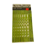 Vintage Berol RapiDesign R-42 Pipe Fitting Template Drafting Tool