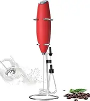 YBVABE Milk Frother Double Whisk | Double Spiral & Stainless Steel Stand | Unique Detachable Egg Beater with High Powered Improved Motor | Coffee Stirrer for Milk Foam, Dessert, Puree, Sauces & Eggs