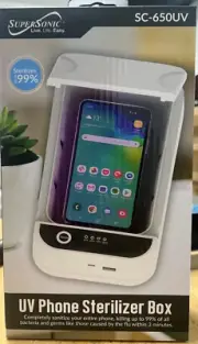 Supersonic UV Phone Sterilizer Box SC-650UV Kills 99% Of All Germs