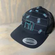 New Travis Mathew Hat Big Bend model one size fits all golf snapback Black TM