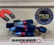 Milwaukee Shockwave Impact Duty 8 Bit Set SL8 Slotted 3/16" Screw Driver Bits 1"