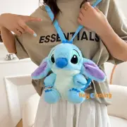 Stitch Plush Backpack Kawaii Plush Messenger Bag Birthday Gift For Kids Girls