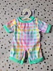 Build a Bear Workshop NEW Rainbow Gingham Sleeper
