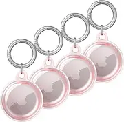 4 Pack Waterproof Air Tag Case (pink)