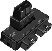 Mellisso OBD2 One Divided Into Two Adaptor Wire 16 Pin 16 Core OBD Expansion Cable Connector Adapter Cable Universal Dc5521
