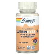 2 X Solaray, LuteinEyes 18, With Bilberry & Blueberry, Triple Strength, 60 VegCa