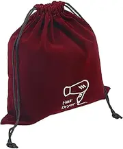 VICASKY Hair Dryer Bag with Drawstring Stylish Blow Dryer Organizer Pouch for Home and Travel Capacity Storage