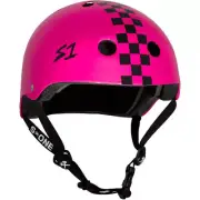 S-One Helmet Lifer L Pink Gloss/Black Checkers