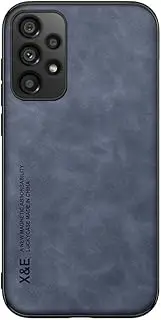 [Kepuch] Silklike Case for Samsung Galaxy A73 5G - Cover Bumper Built-in Metal Plate for Samsung Galaxy A73 5G - Blue