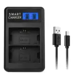 LP-E6 LPE6 LP E6 Dual Channel LCD USB Battery Charger for 5D Mark II
