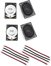 4pcs Micro Internal Magnetic Speaker Loudspeaker 8 Ohm DIY Round Magnetic Speaker (28 * 40M-8R-2W)
