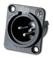 NEUTRIK - XLR Panel Plug, 3 Pole, D Shell