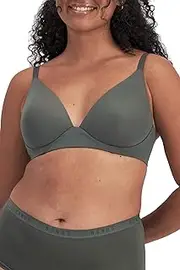 [Bonds] Women's Invisi Wirefree Bra, Smoked Jade, 10D