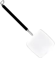 TENOL Aquarium Fish Net Net Kids Pool Net Telescopic Handle Handheld Landing Net Fish Net for Fish Tank for Ponds Fish Shrimp Tank, Black, 21 to 58cm Square