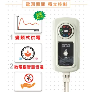 【韓國甲珍】單人/雙人電毯 電熱毯KR3800J NH3300韓國原裝進口 七段恆溫 三年保固 可水洗 花色隨機 可定時