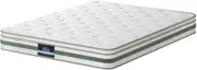 Giselle Double Mattress, 20cm Thickness, Mattress in a Box, Green Tea Foam Hybrid Matress for Motion Isolation, Soft and Comfortable, Pressure Relief,Medium Firm Support