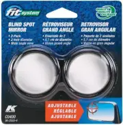 Fit System Driver Passenger Side Stick-On Adjustable Blind Spot Mirrors – Pack o