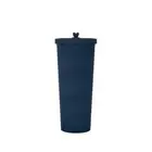 750ml Blue Straw Cup - 304 Stainless Steel Reusable BPA-Free Water Bottle with L